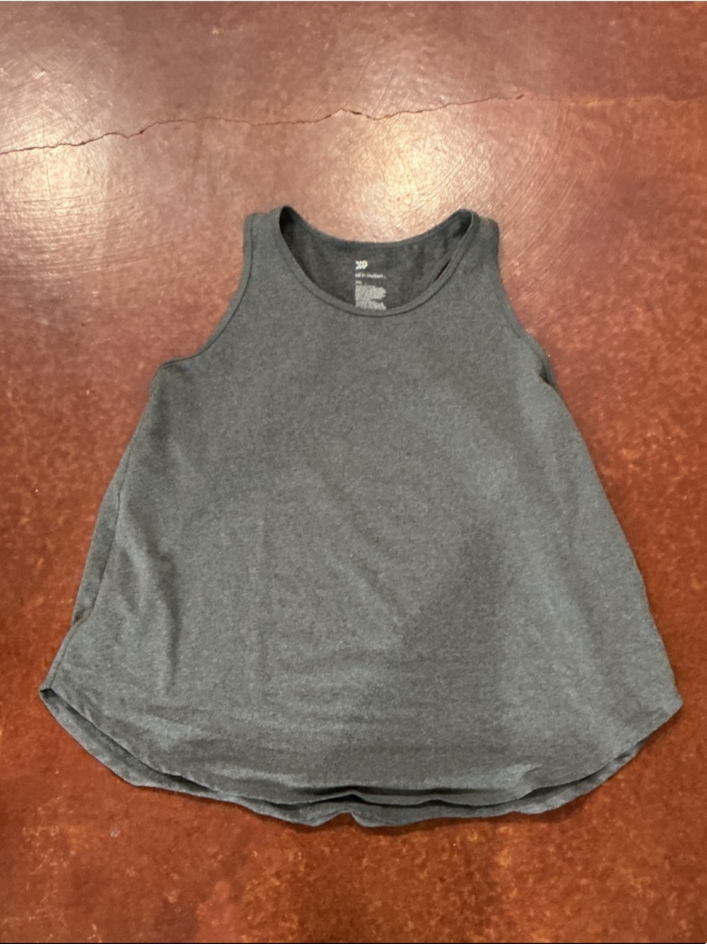 all in motion Dark Charcoal Racerback Tank